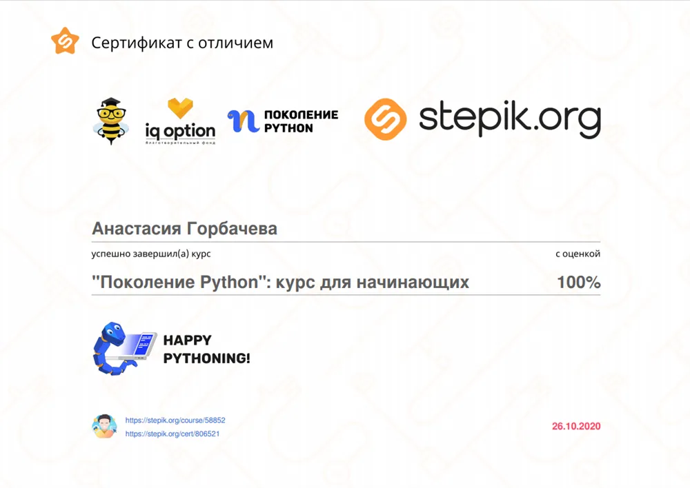 Степик питон для начинающих ответы