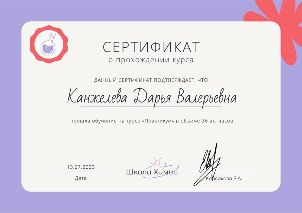 Курс «Практикум» в объеме 32ч