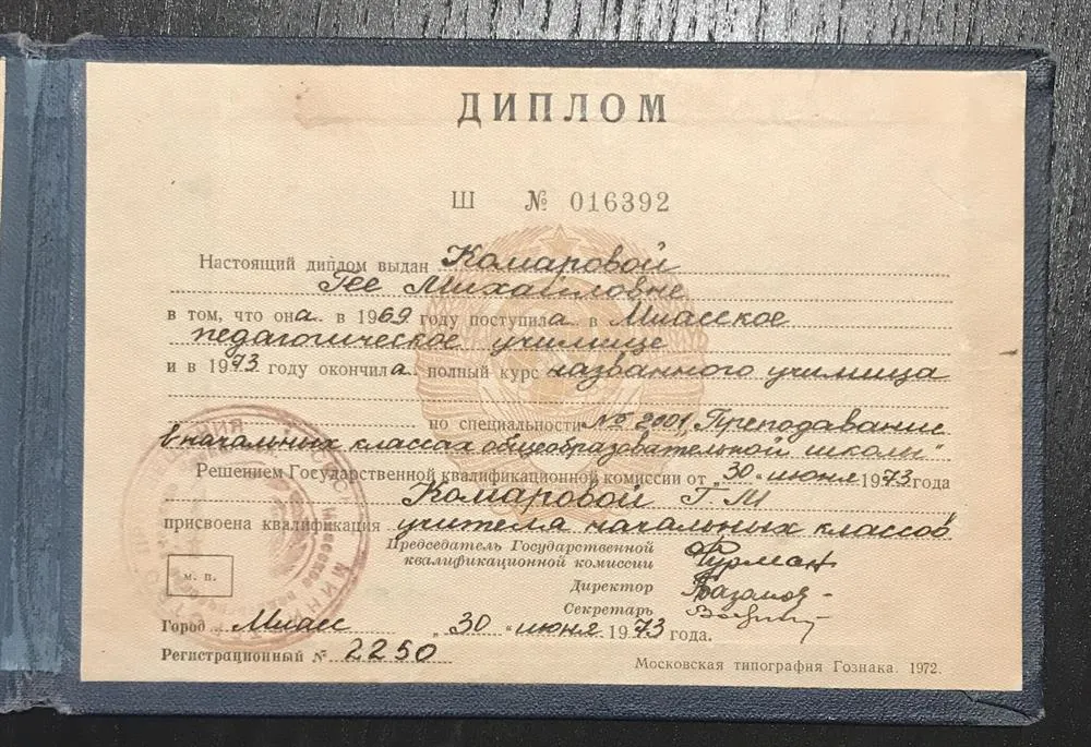 Диплом учителя начальных классов 