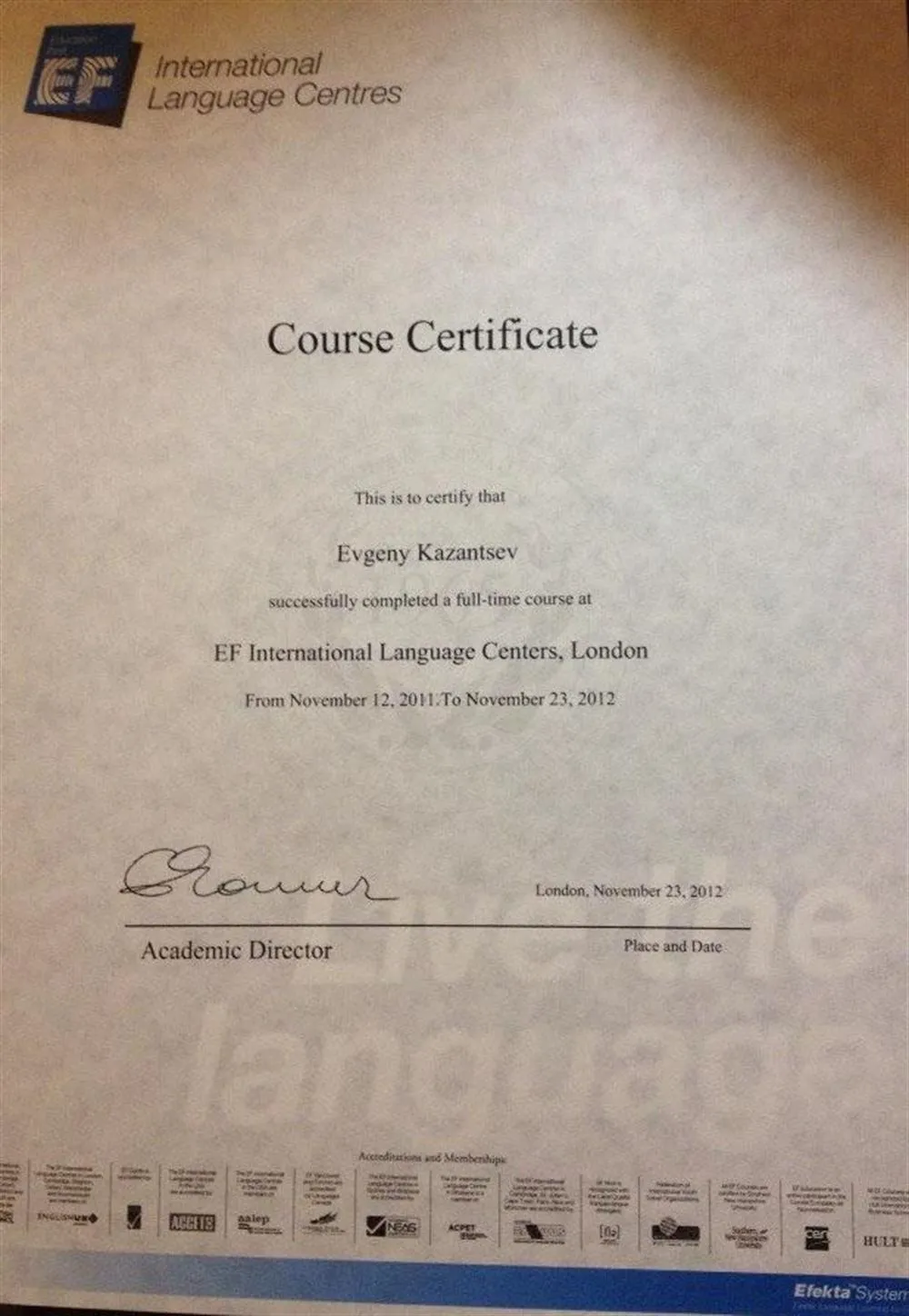 EF International Language Center, London