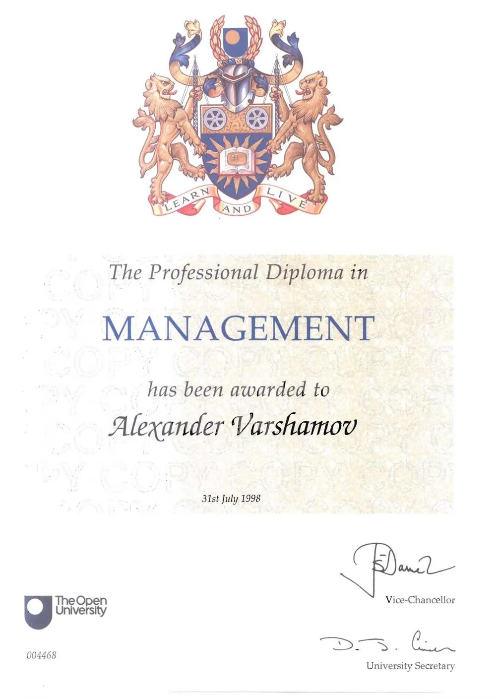 OPEN UNIVERSITY Великобритания