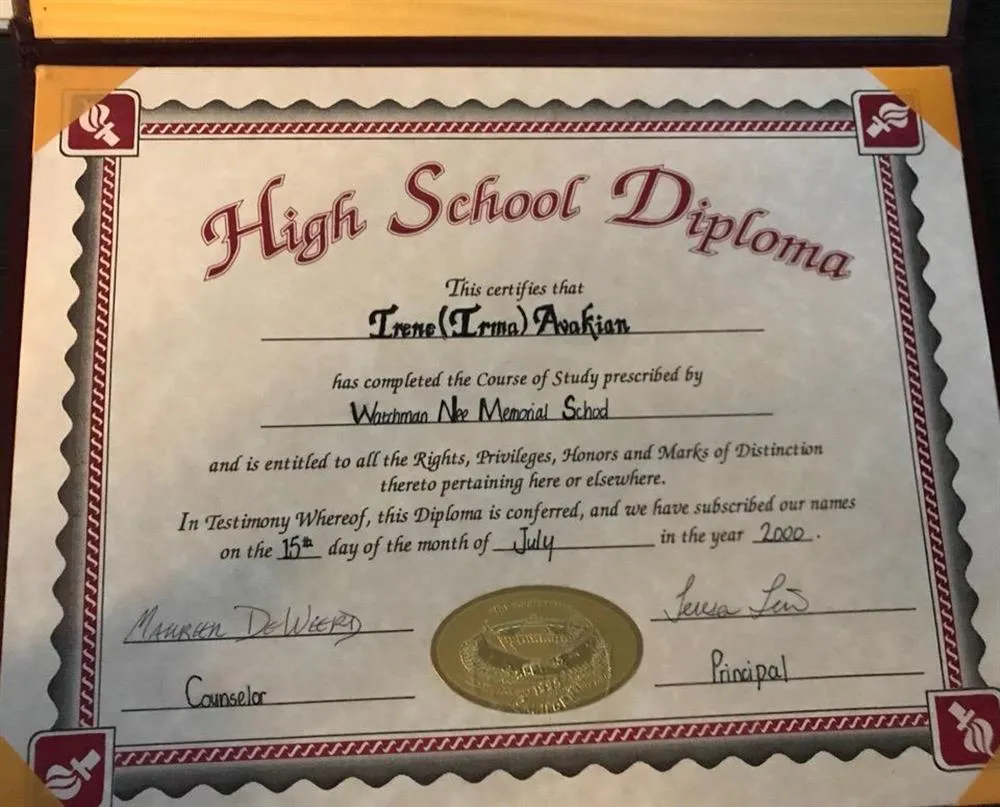 High School Diploma 