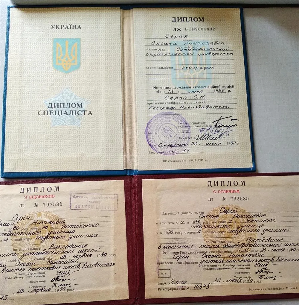 Дипломы об образовании