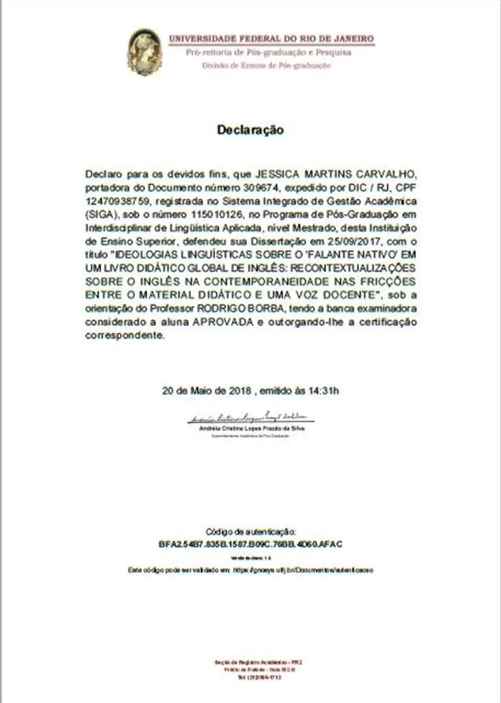 Master's Degree in Applied Linguistics