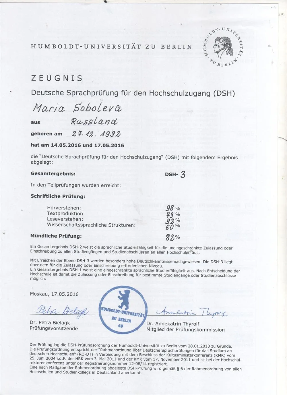 Deutsche Sprachprufung fur den Hochschulzugang 3