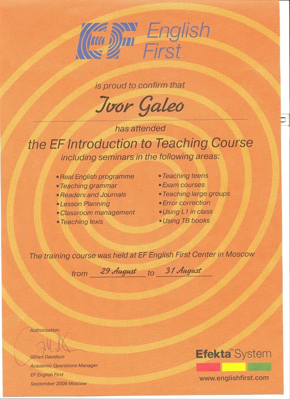 EF -English First