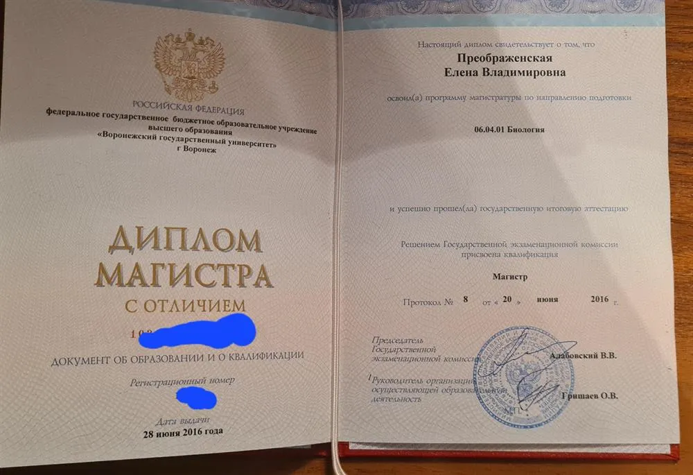 Диплом магистра