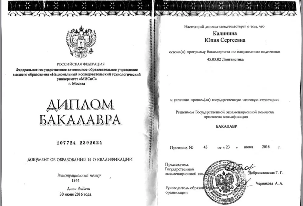 Диплом бакалавра 