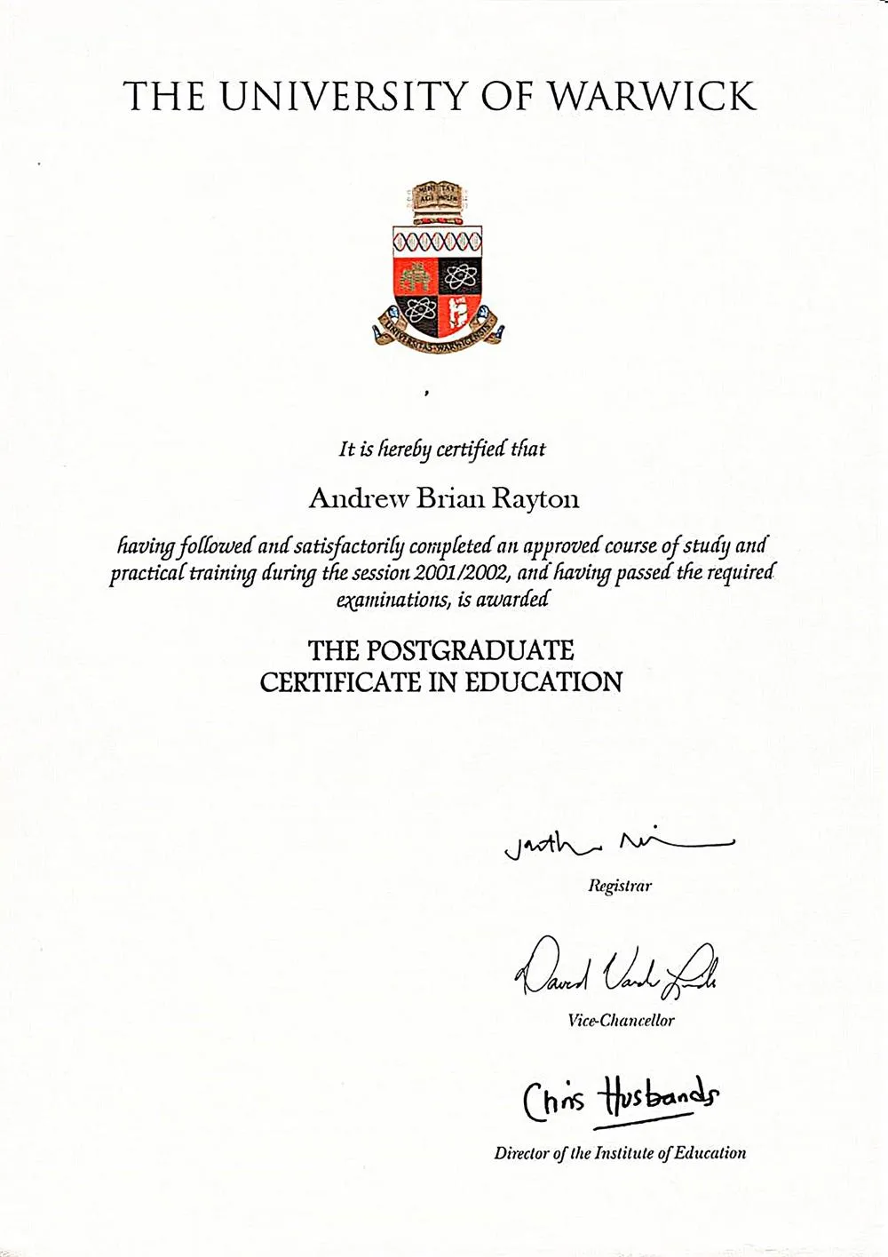 Teaching Qualification
