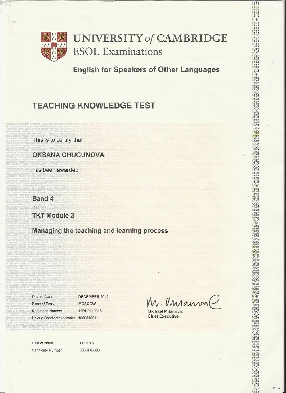 TKT Module 3 (University of Cambridge) 