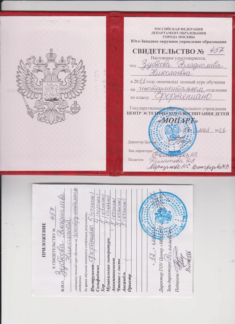 Свидетельство 