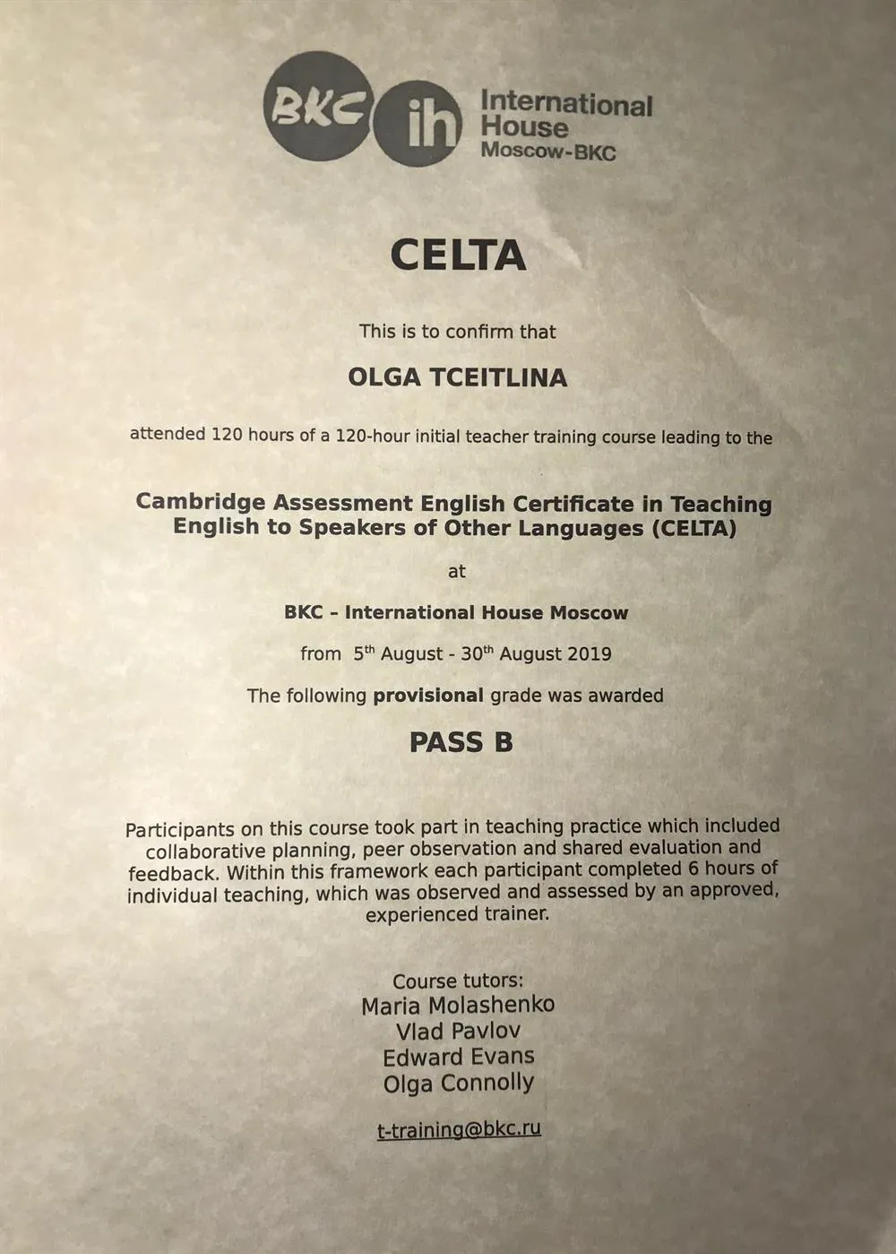 CELTA 1