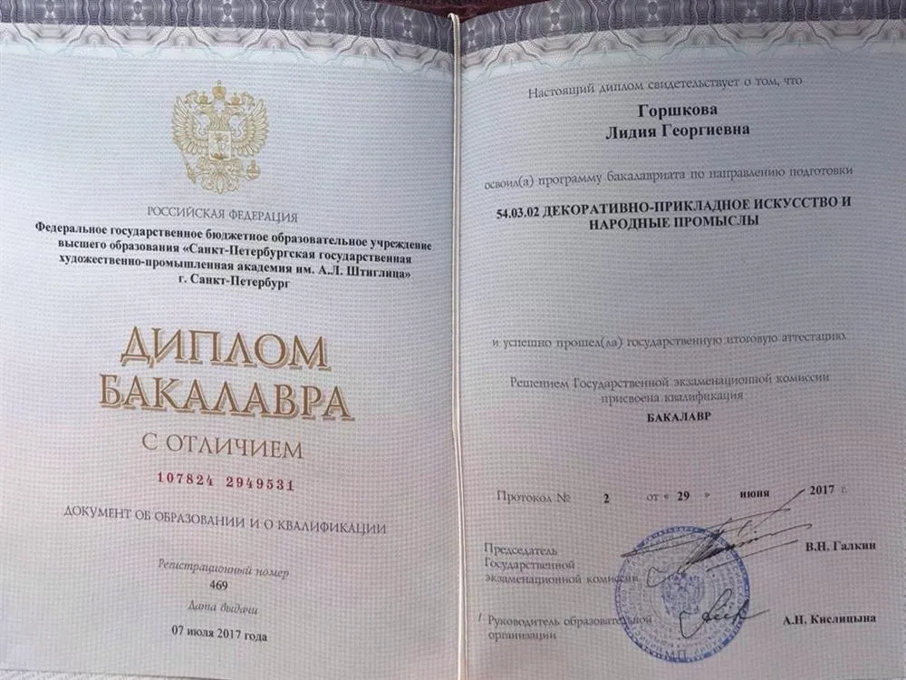 Диплом бакалавра