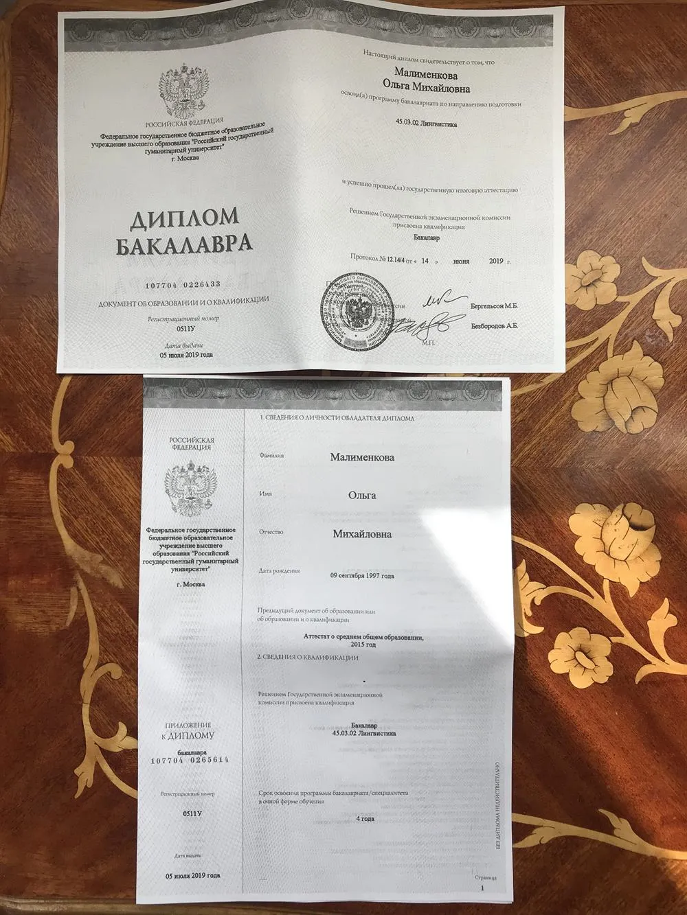 Диплом бакалавра 