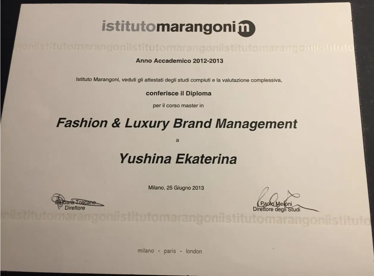 Istituto Marangoni Milan Brand Management