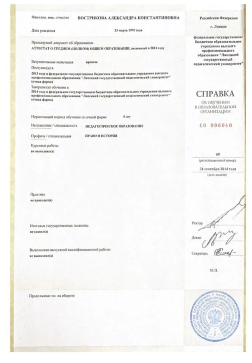 Справка ЛГПУ