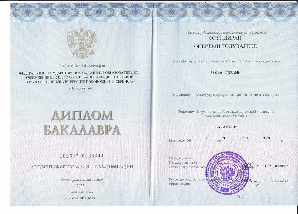 Диплом бакалавра