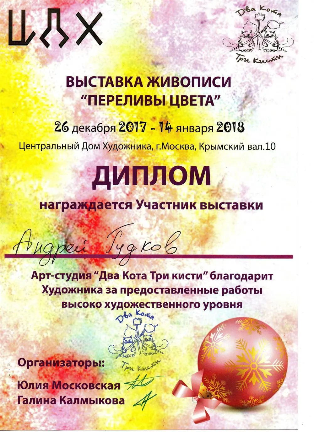 Диплом участника