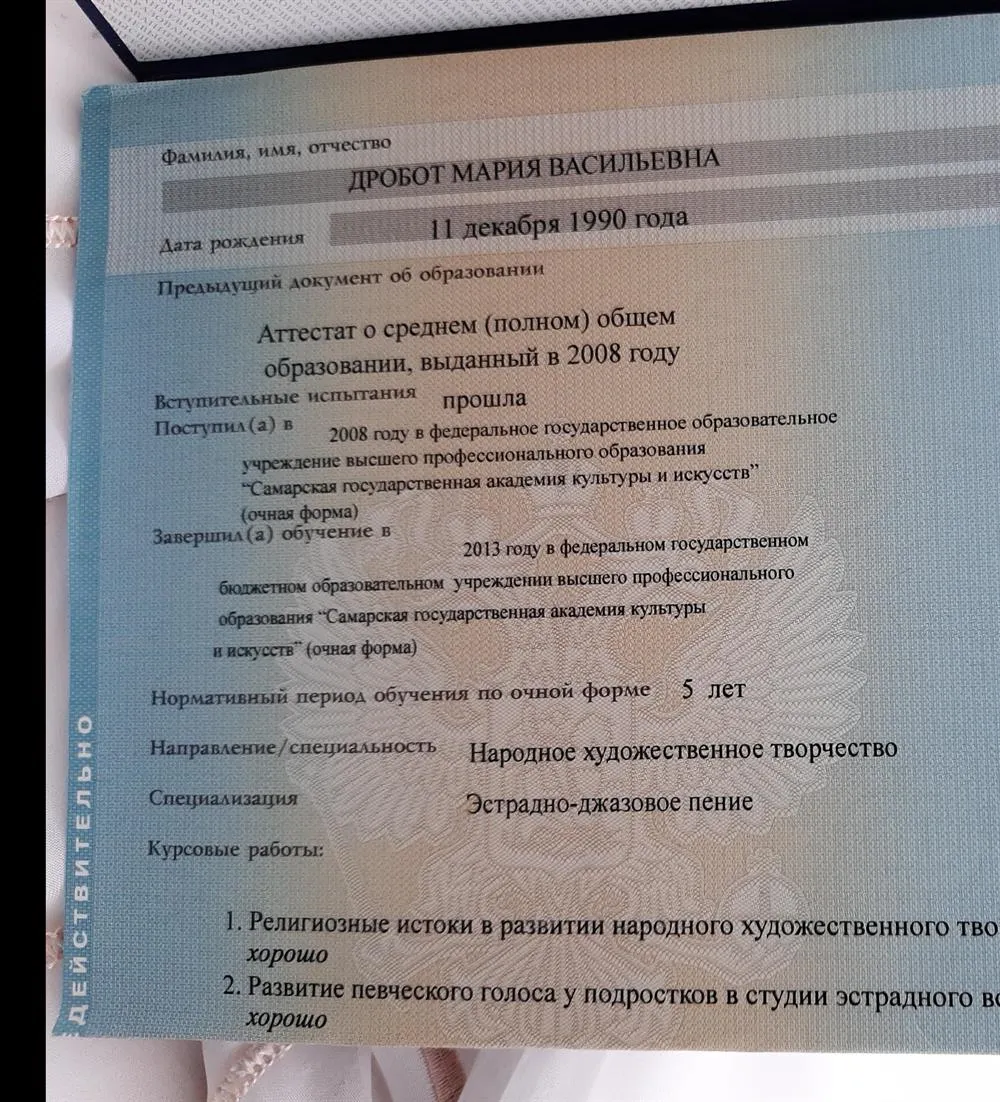 Диплом Сгаки
