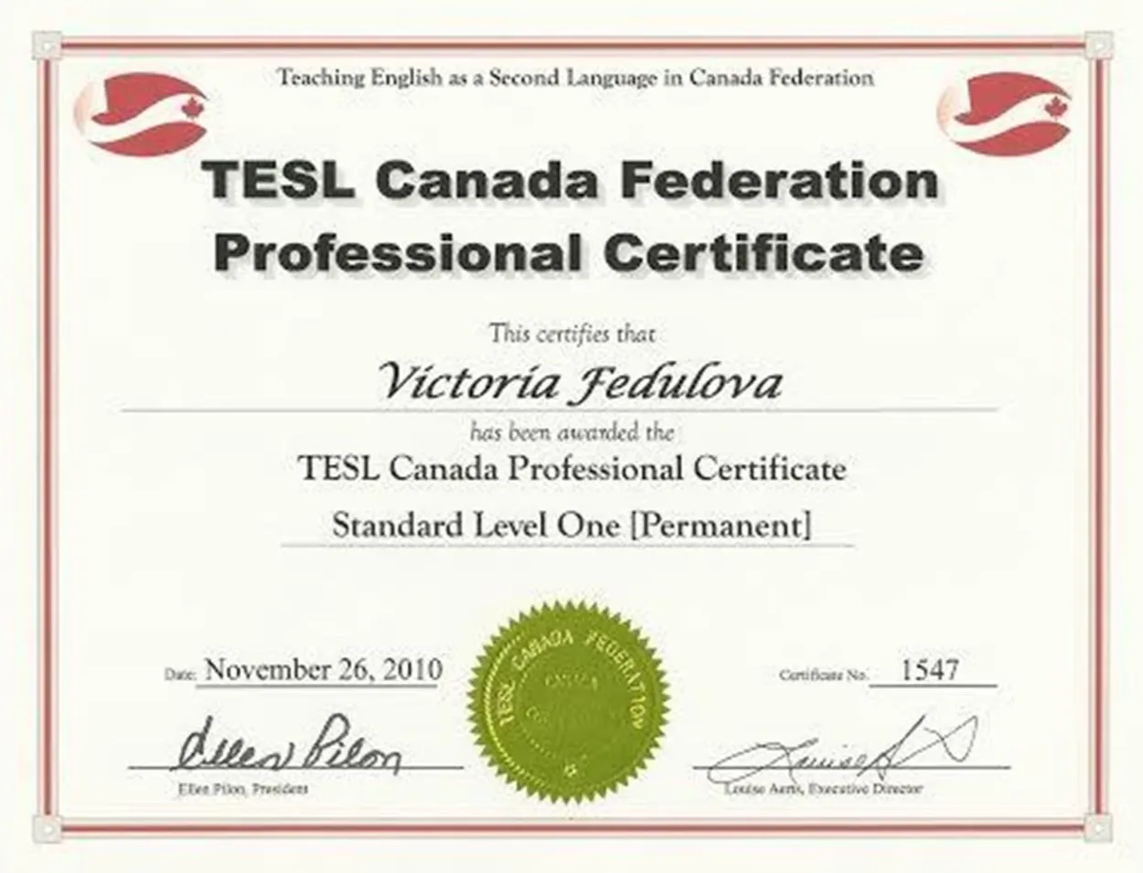 Teaching English as a Second Language