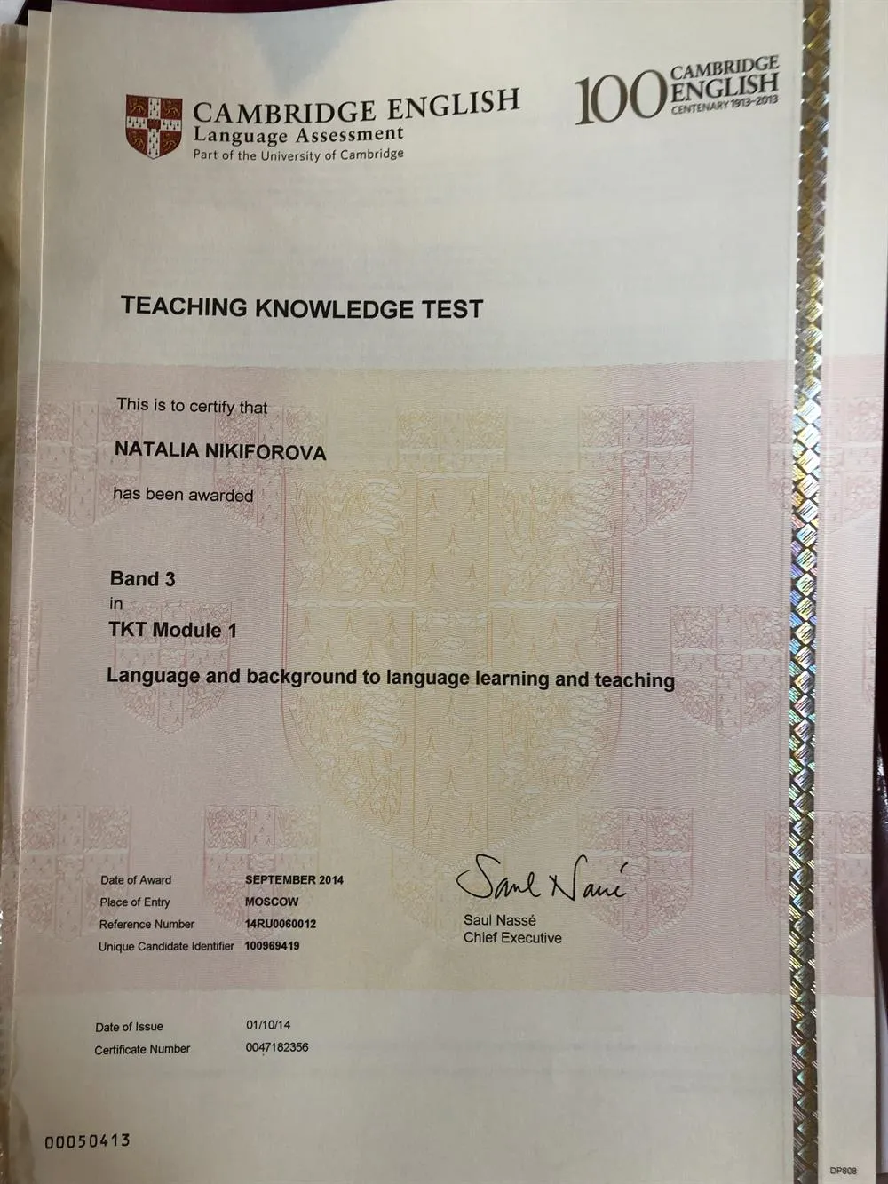 TKT Module 1