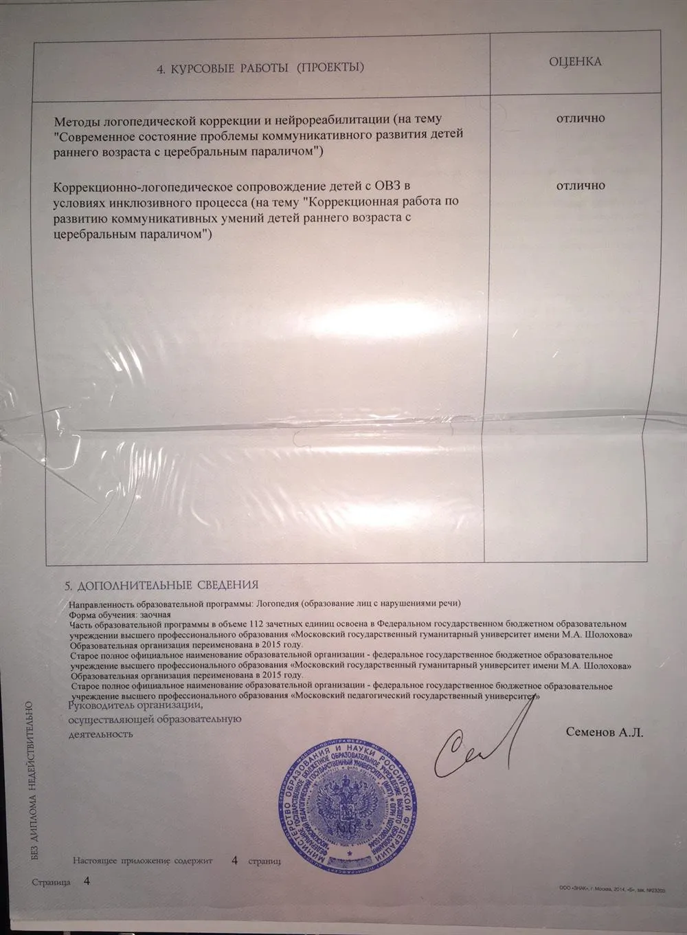 Диплом Магистра