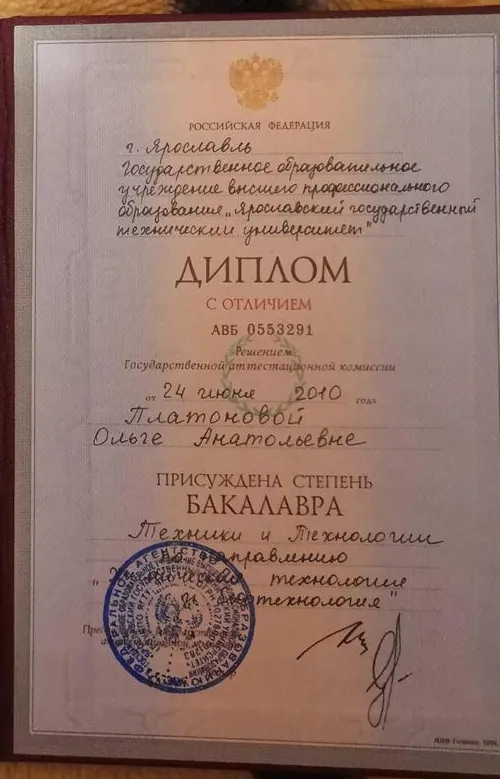 Диплом бакалавра