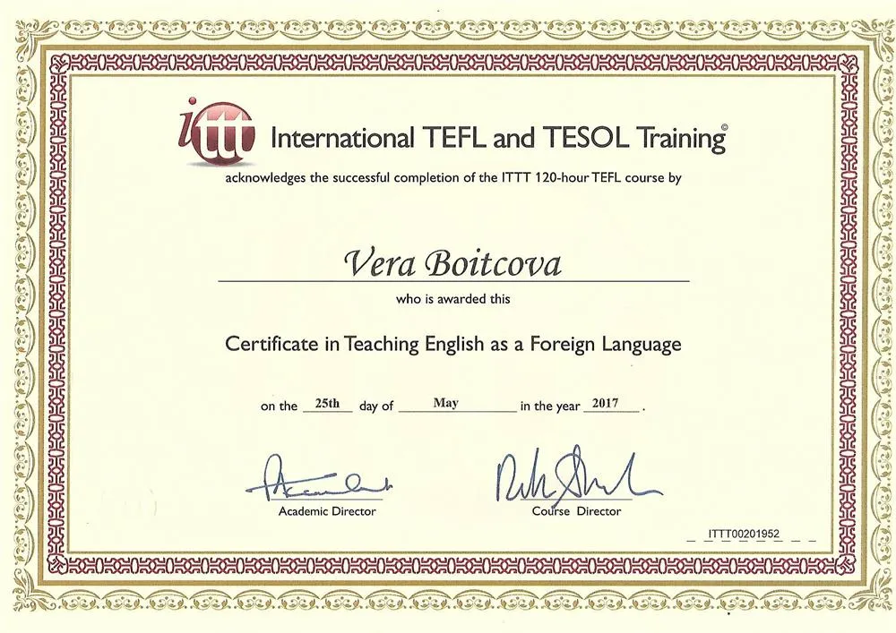 TEFL Certificate