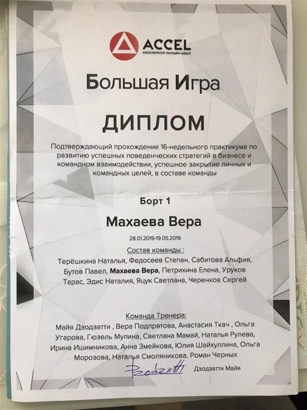 Большая игра Accel