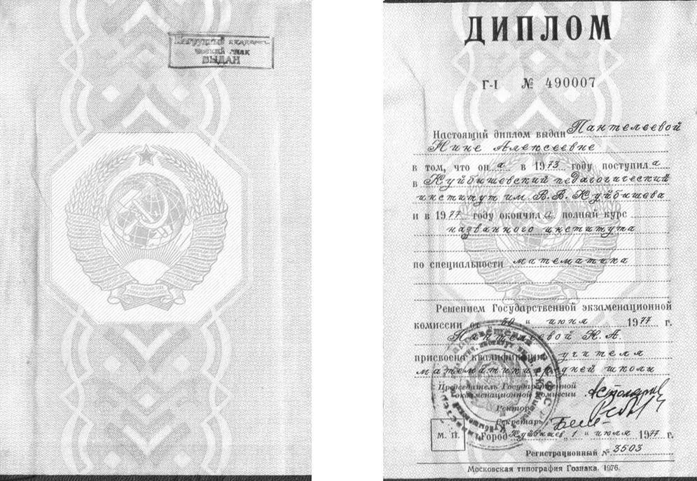 Диплом об окончании ВУЗа