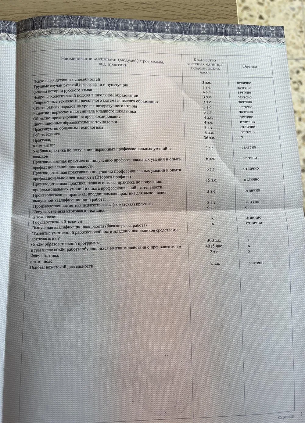 Приложение к диплому стр 3