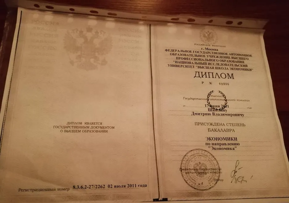 Диплом бакалавра 