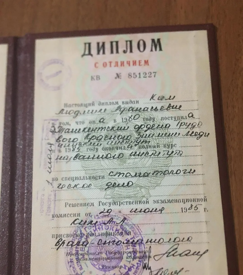Диплом об окончании ВУЗа 