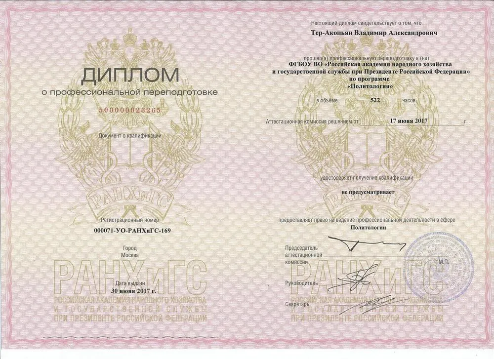 Диплом Политология