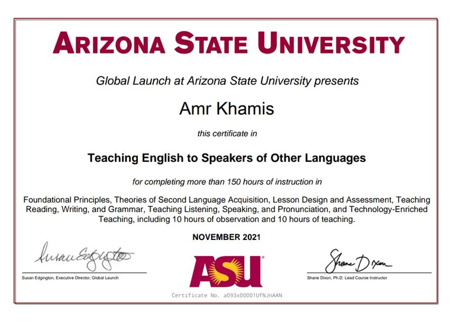 TESOL от США