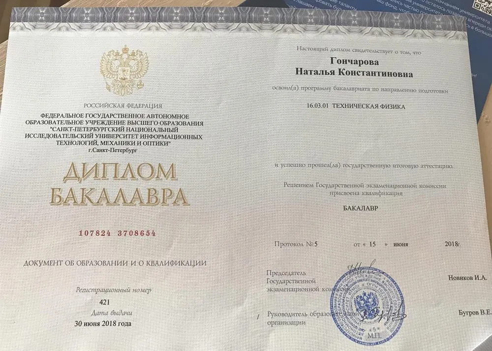 Диплом бакалавра
