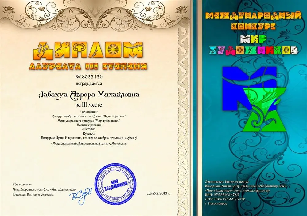 Диплом моих учеников