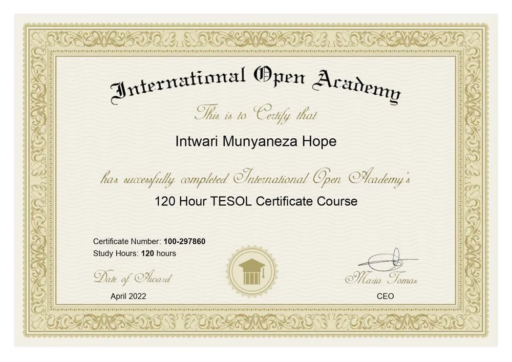 TESOL Certificate 
