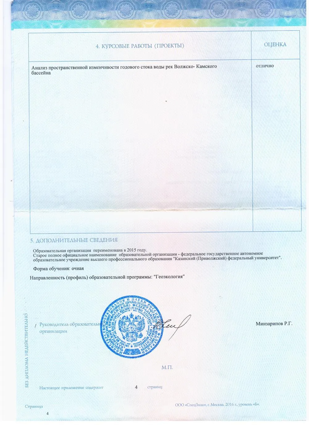 Приложение 4
