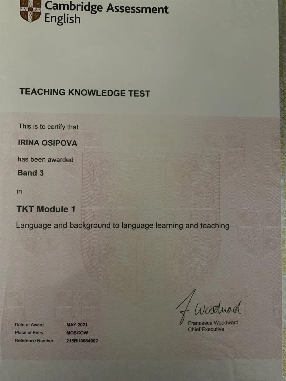 Cambridge Assessment Test