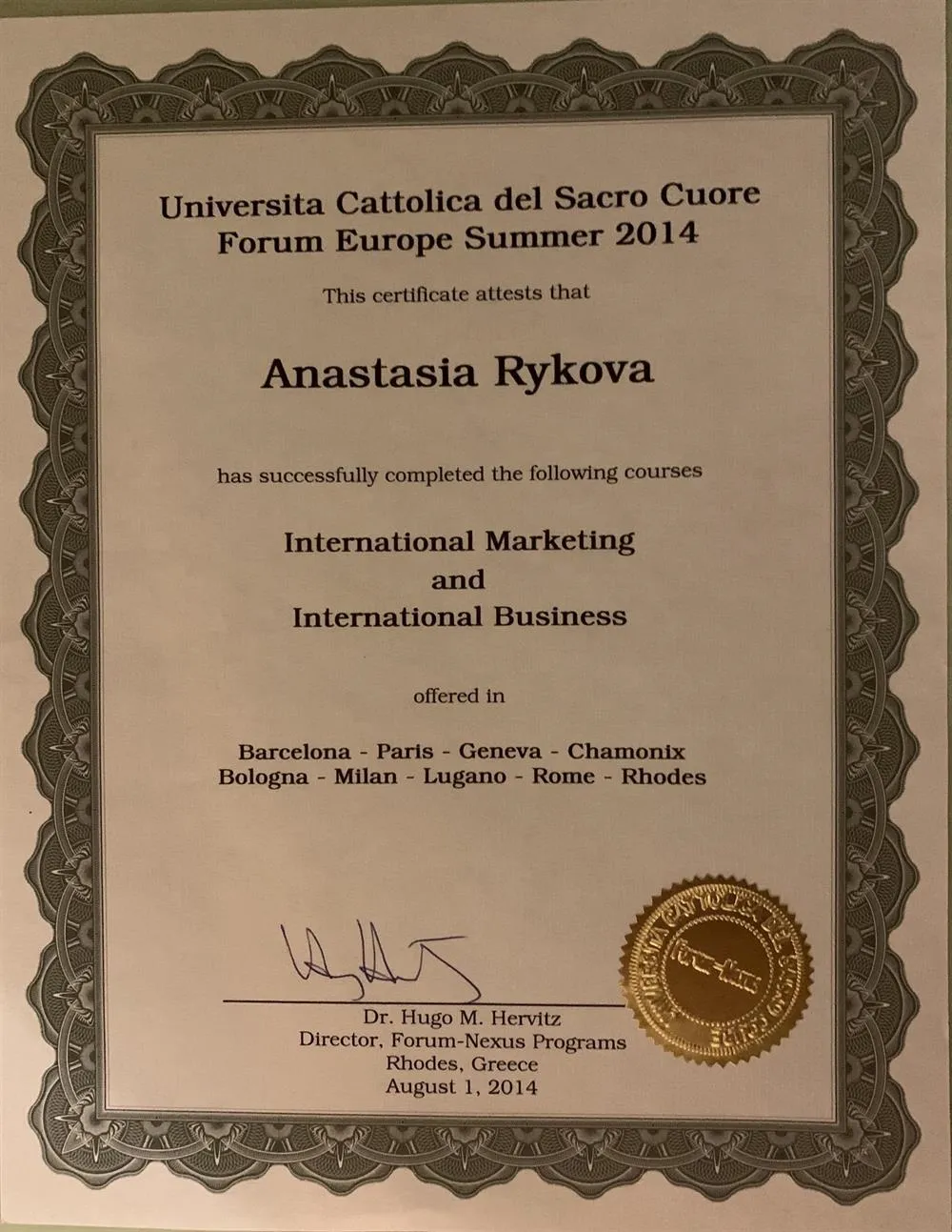 International Marketing and Business 