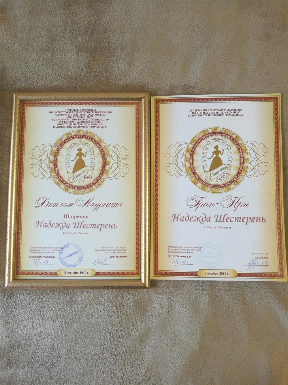 Диплом победителя международного конкурса