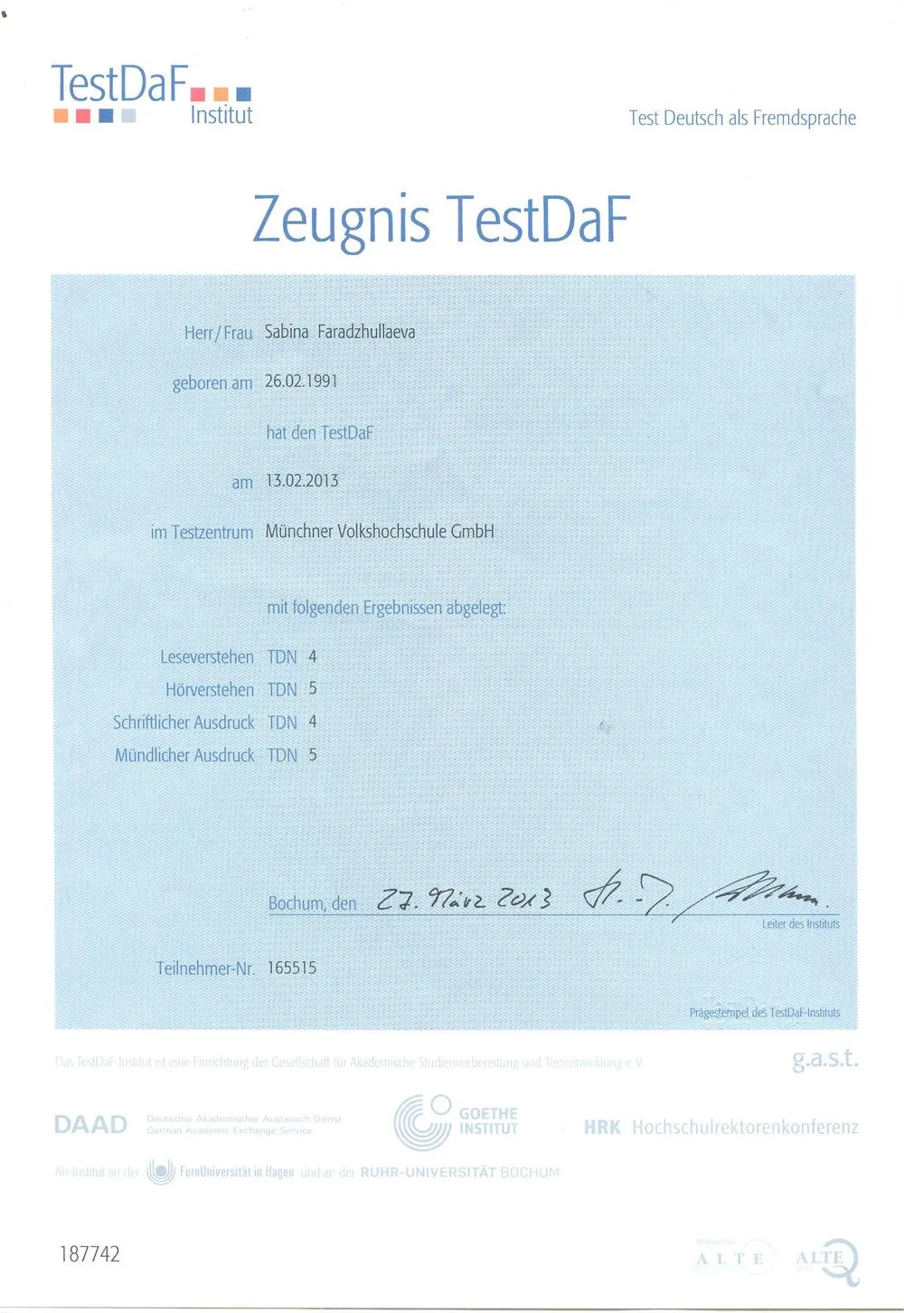 Test Daf