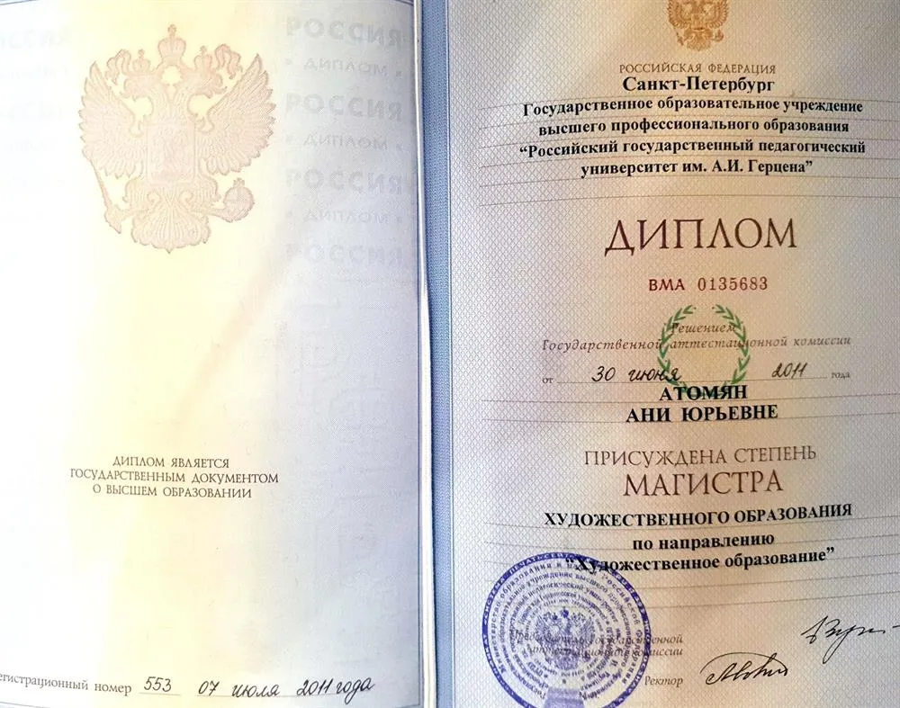 Степень Магистра Художественного Образования 