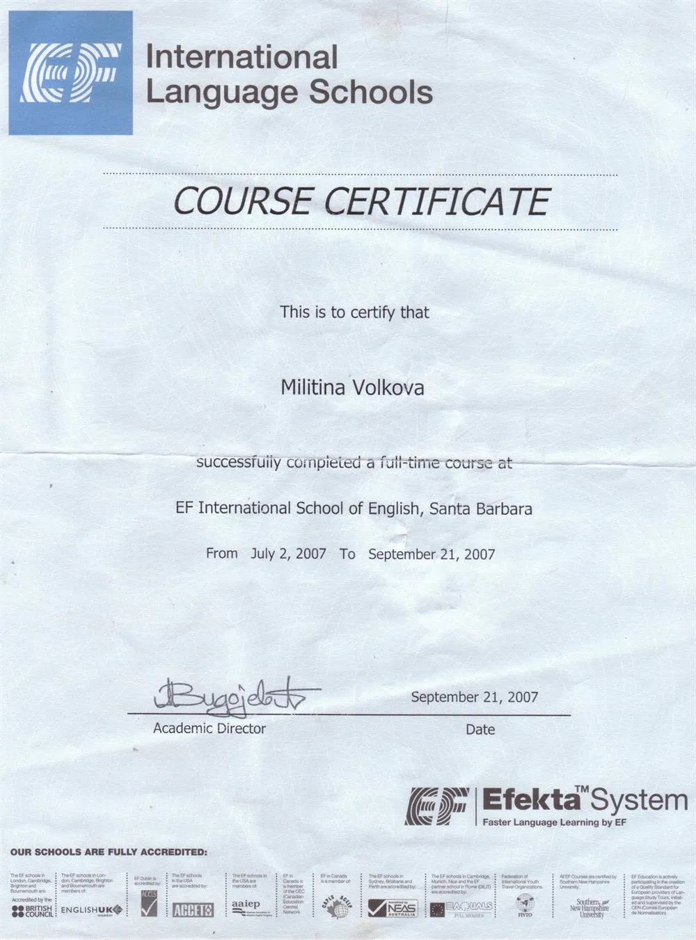 Course of English