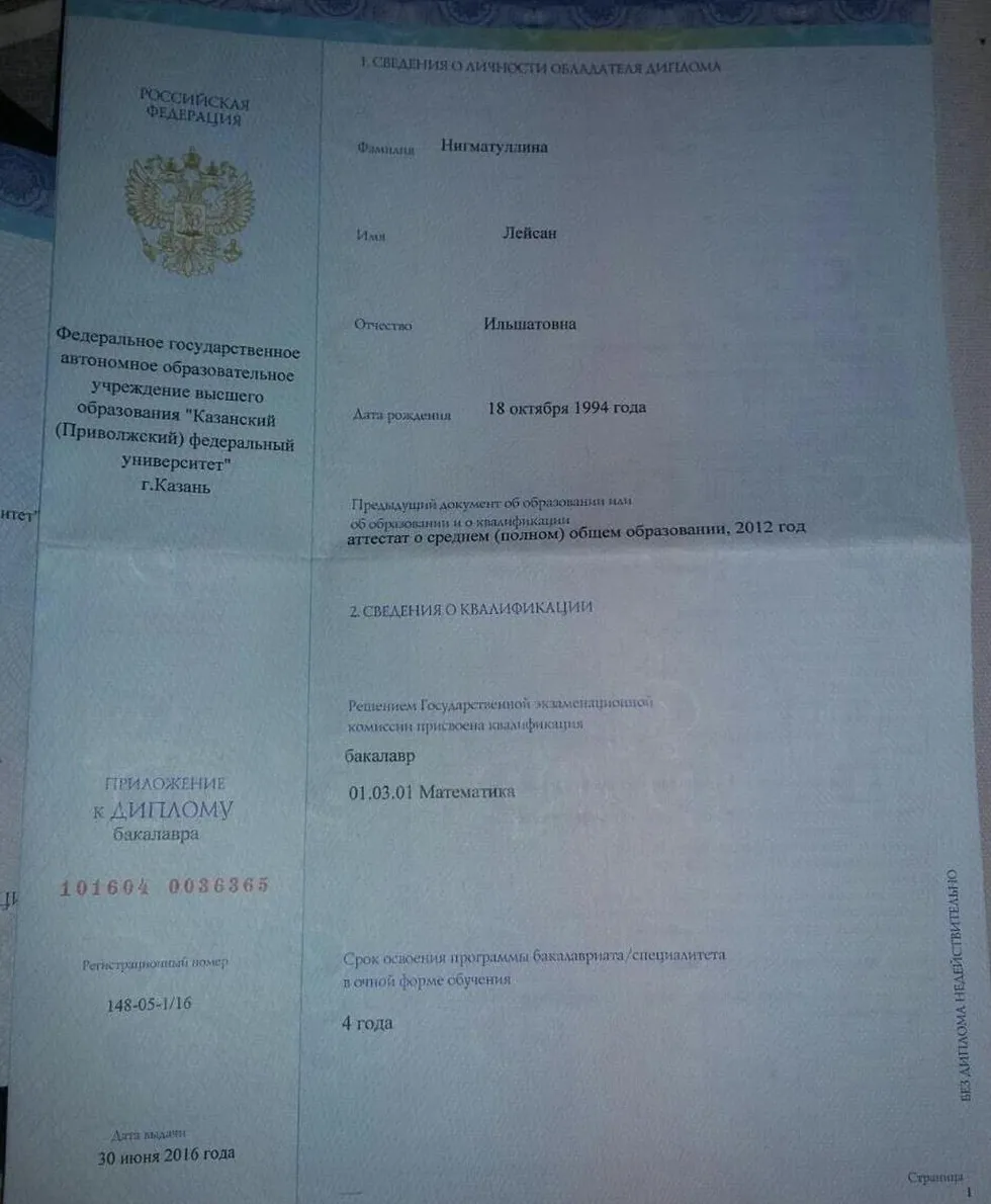 Бакалавр математика