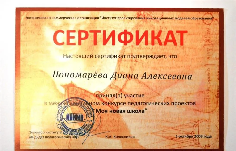 Эссе  проект Новая школа будущего