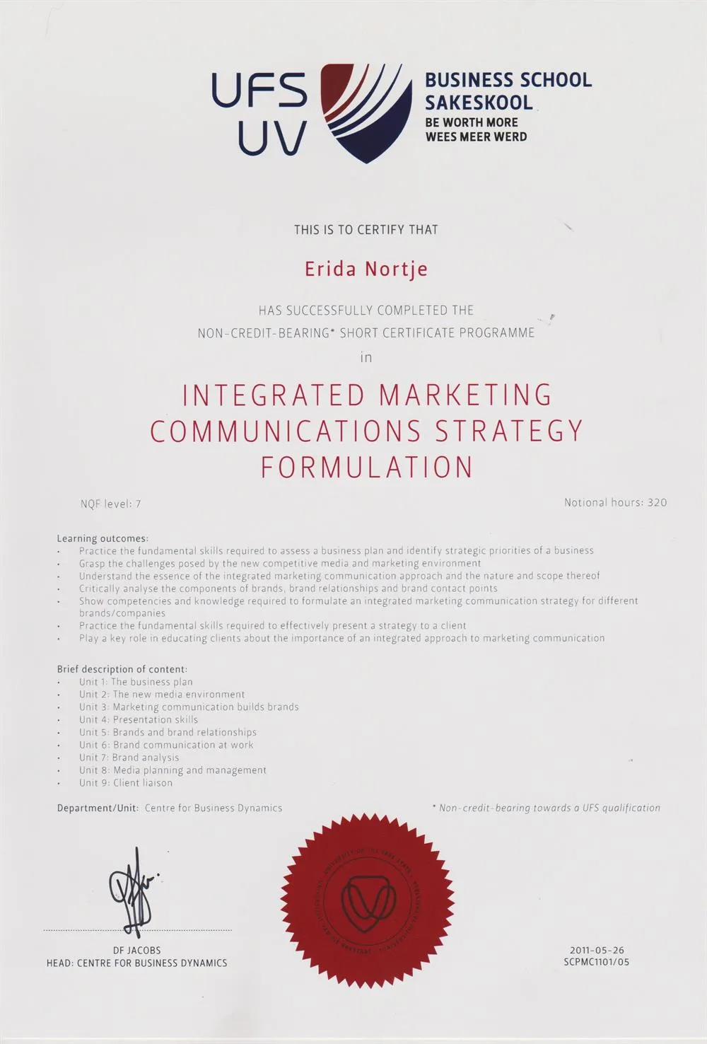 BA Integrated Marketing Communications Strategy Formulation 