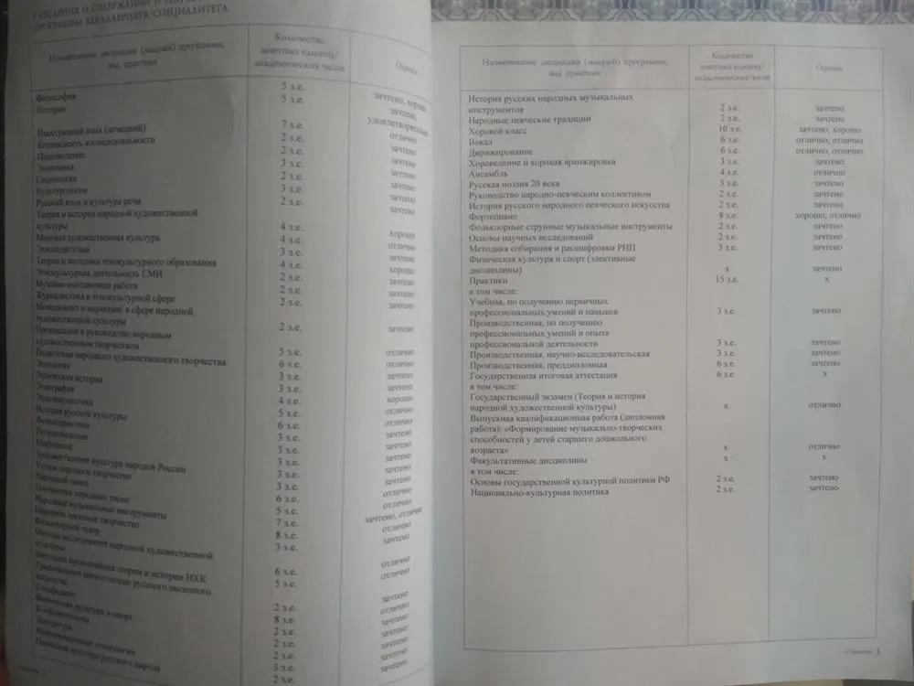 Приложение к диплому