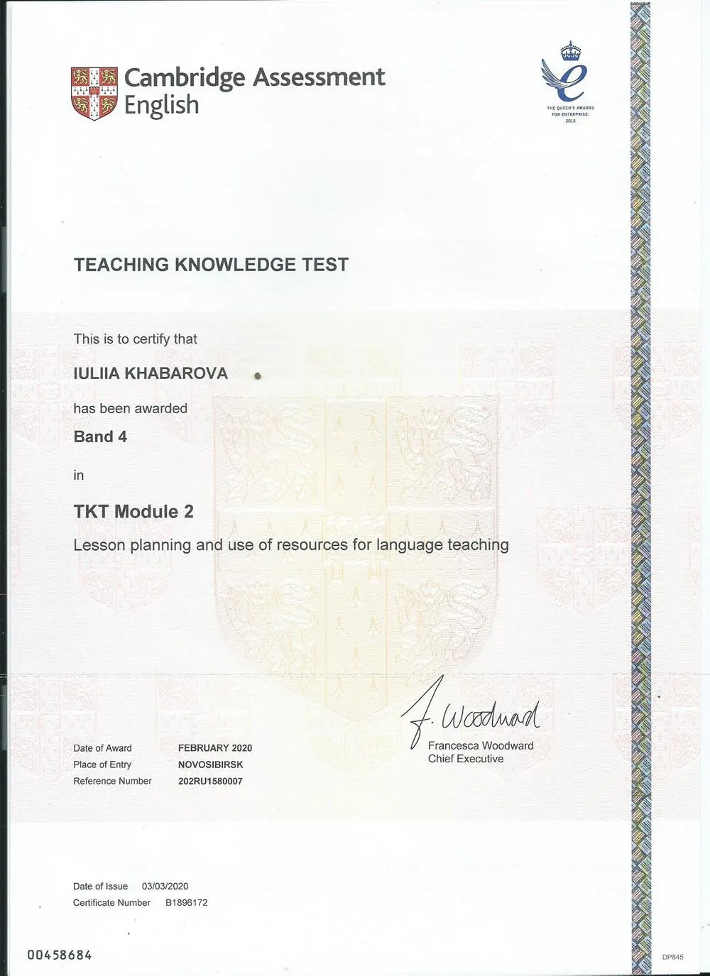 Международный сертификат для преподавателей от Cambridge Assessment English - TKT (Module 2)
